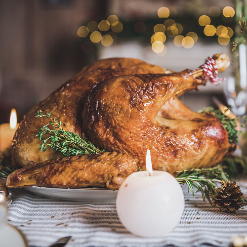 Delicious roasted turkey