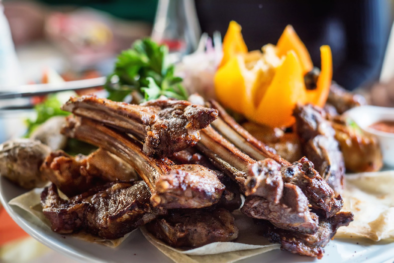 Lamb Chops and Salad - Intwood Farm & Butchers Lamb Chops and Salad
